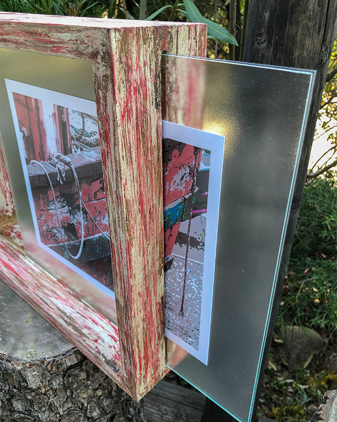 Cuadro Decorativo Marco Rojo Vintage