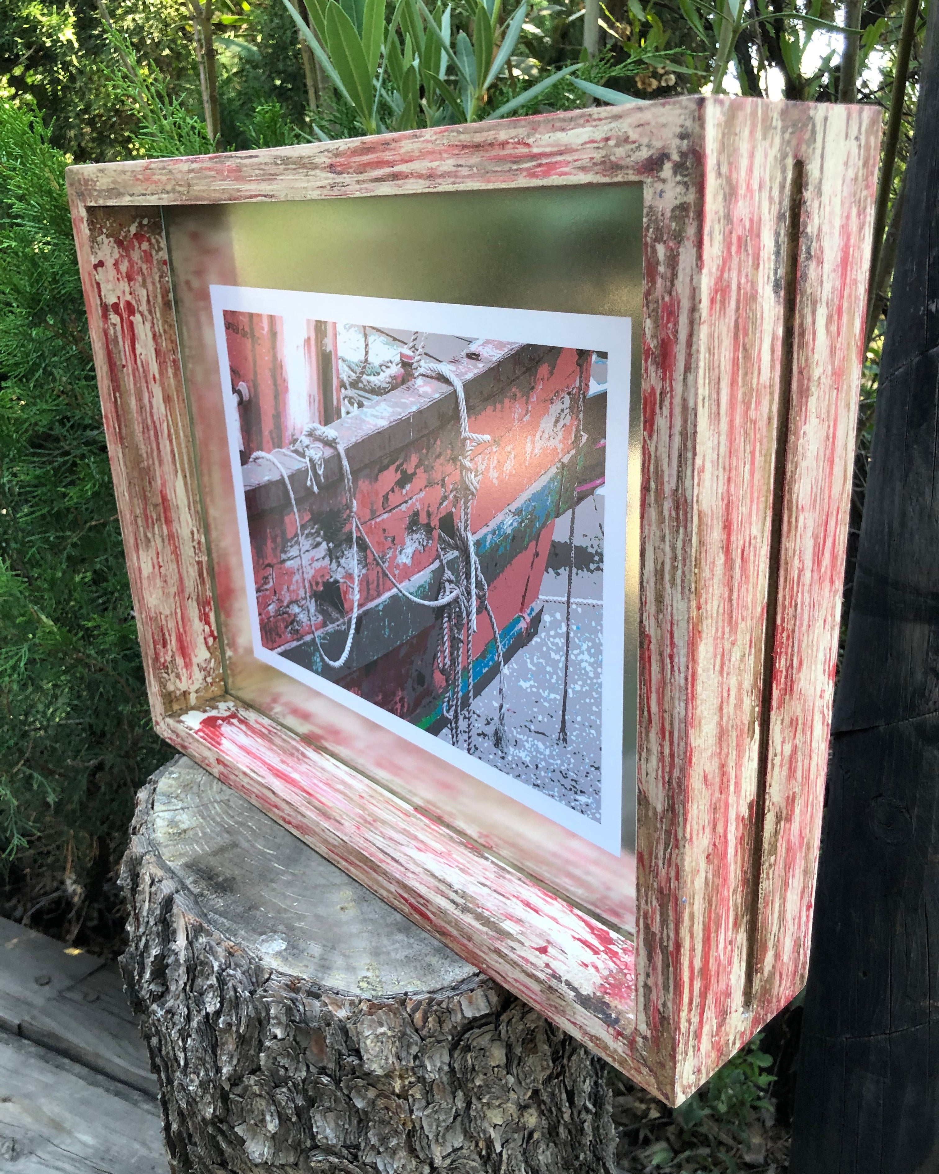 Cuadro Decorativo Marco Rojo Vintage