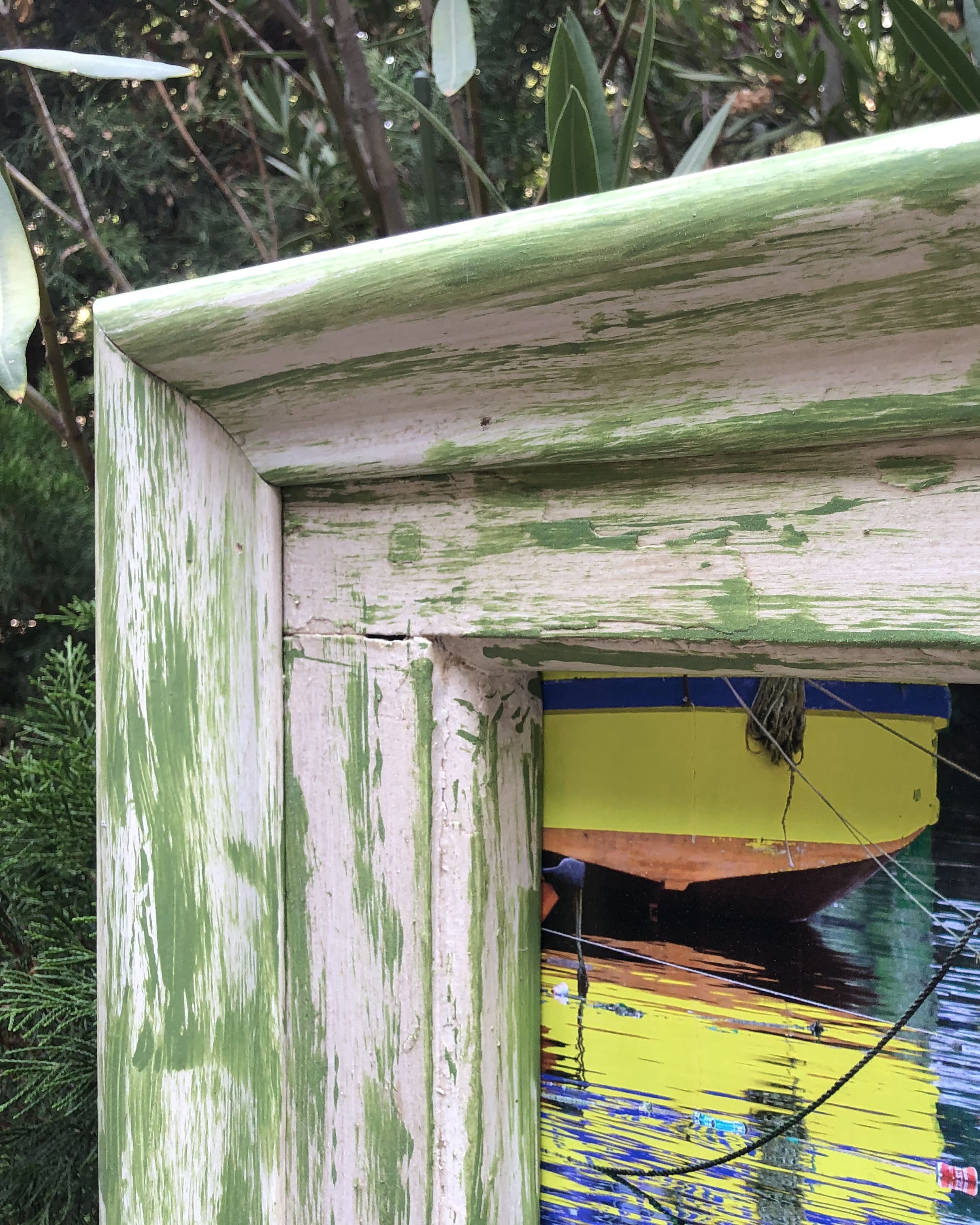 Cuadro Decorativo Vintage Verde y Crudo