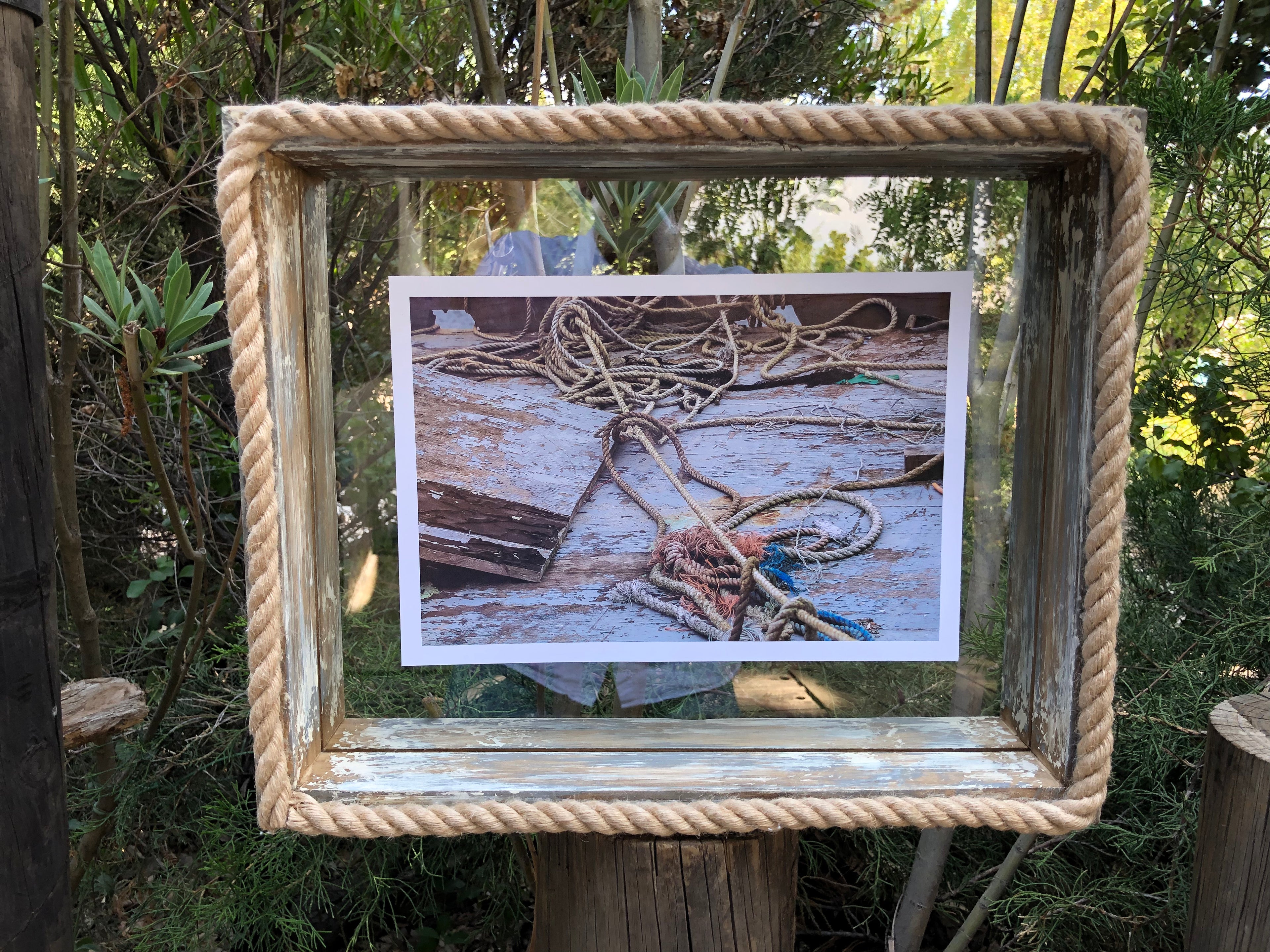 Cuadro Decorativo Marco Gris/Beige Vintage