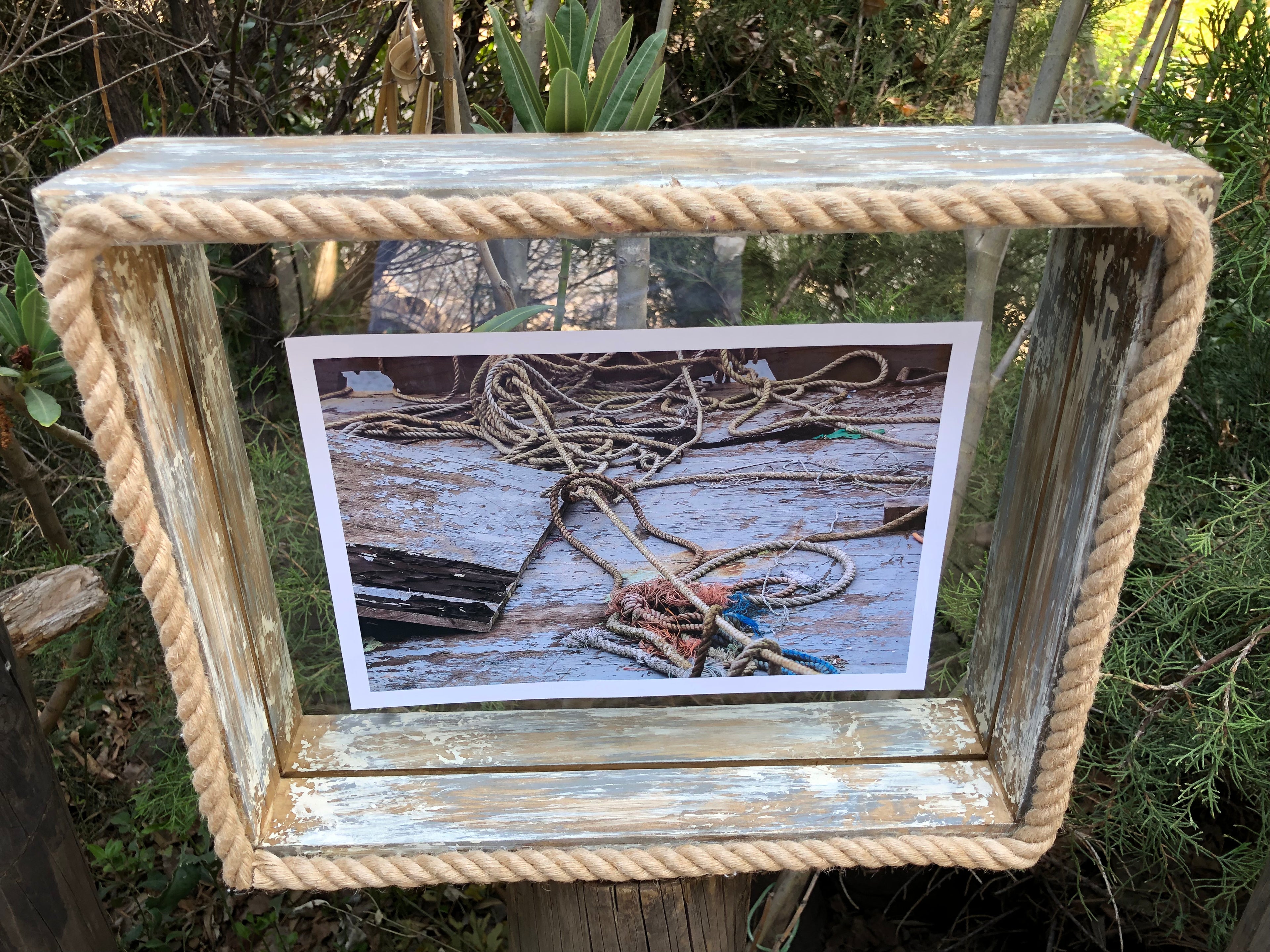 Cuadro Decorativo Marco Gris/Beige Vintage