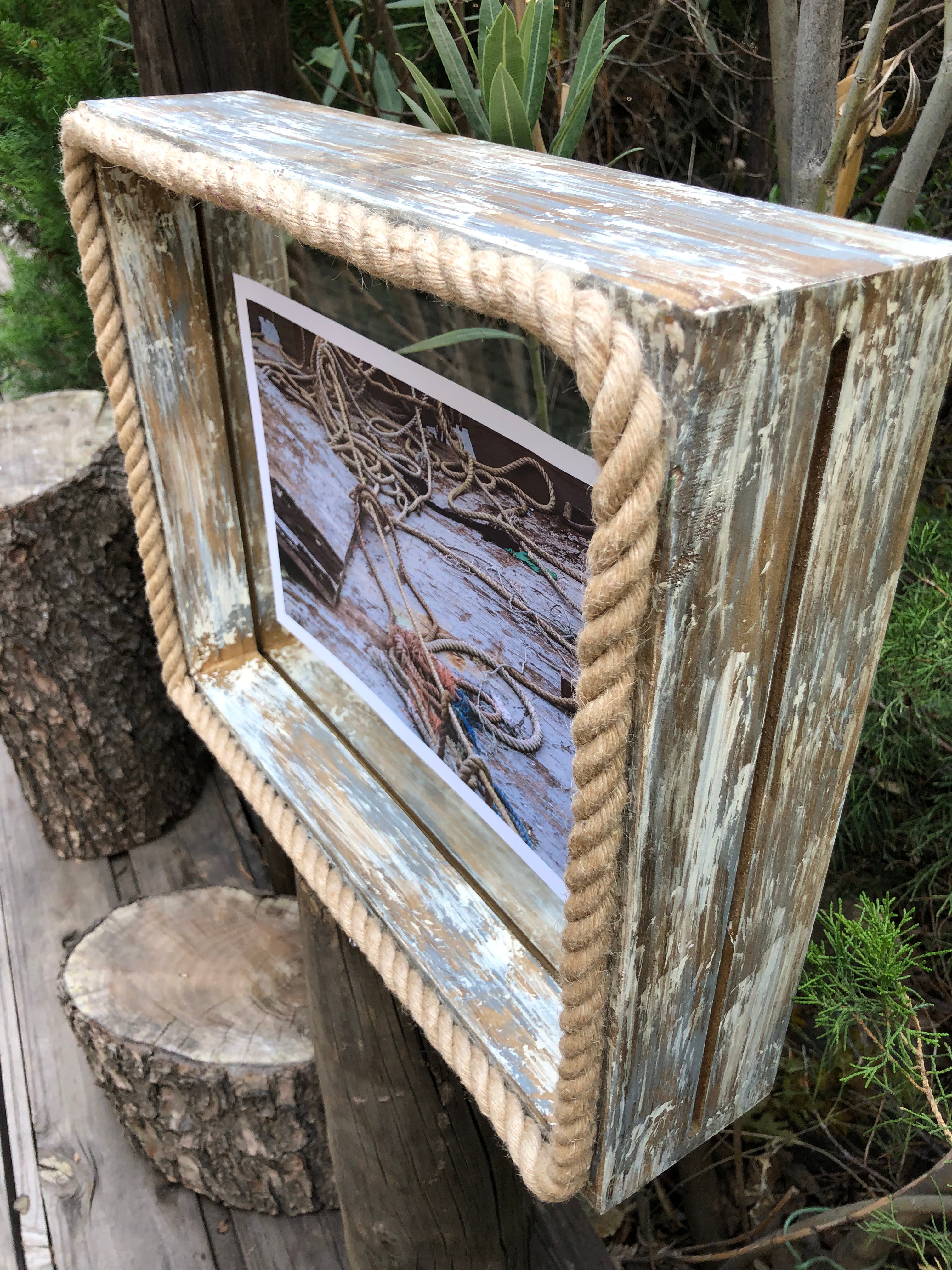 Cuadro Decorativo Marco Gris/Beige Vintage