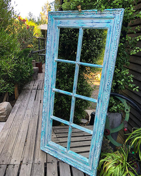 Espejo Decorativo Celeste